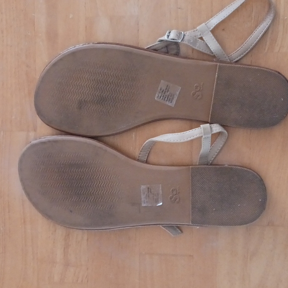 Turquoise / sand colored Sandals - Picture 2 of 2